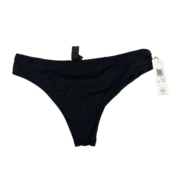 Hurley Womens Solid Cheeky Hipster Bikini Bottom Swimwear Black Size Large - Picture 11 of 11